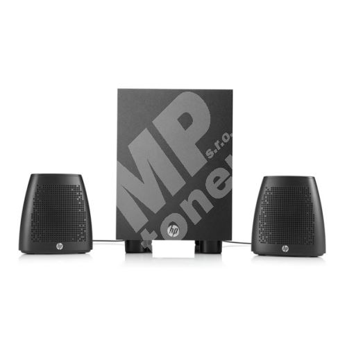 Reproduktory HP Speaker System 400, 2.1, 8W, ovládání hlasitosti, černé 1