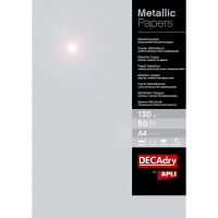 Papír metalický Apli, A4, 130g, stříbrný Papír metalický Apli, A4, 130g, stříbrný