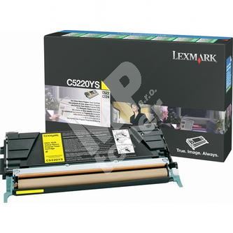 Toner Lexmark C5220YS, C522 C534DN žlutá, originál 1