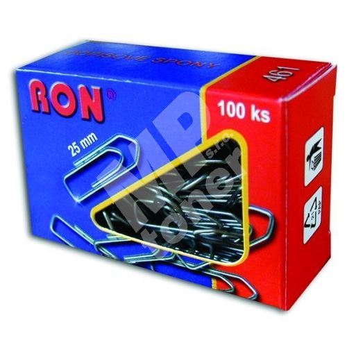 Spona dopisní Ron šípová, 25 mm 1ba/100ks, 461 1