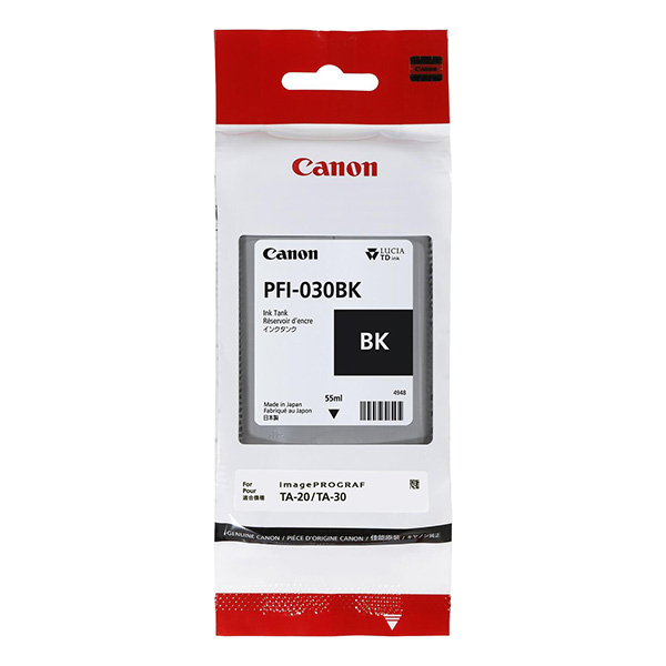 Inkoustová cartridge Canon PFI-030BK, iPF TA-20, TA-30, black, 3489C001, originál