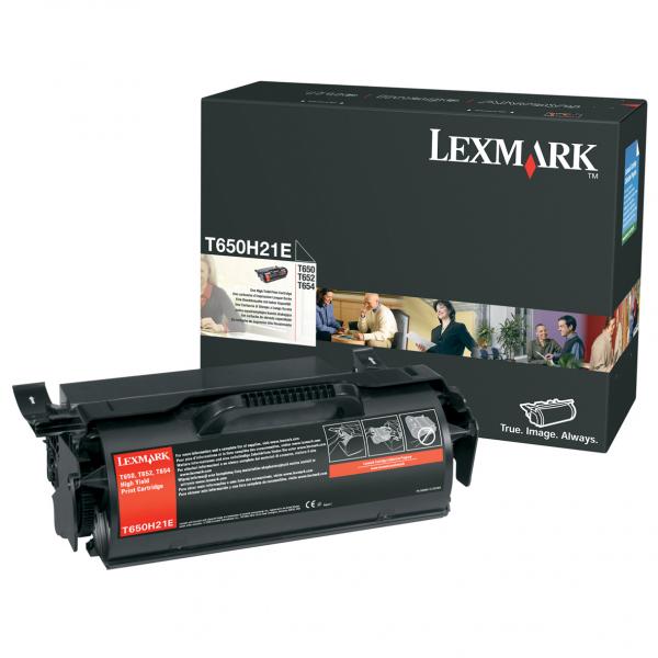 Toner Lexmark T650DN, black, 0T650H21E, high capacity, originál