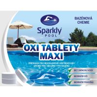 Oxi kyslíkové tablety do bazénu Sparkly POOL, MAXI 200 g, 3 kg 2 (1)
