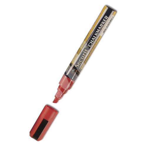 Střední křídový popisovač Securit, šířka hrotu 2-6 mm, červený 2