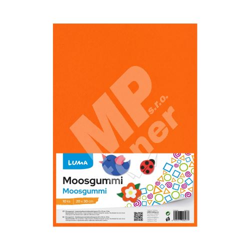 Moosgummi Luma A4, oranžová, 10ks 1