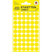 Etikety na ruční popis kolečko průměr 12 mm - žluté - 3144