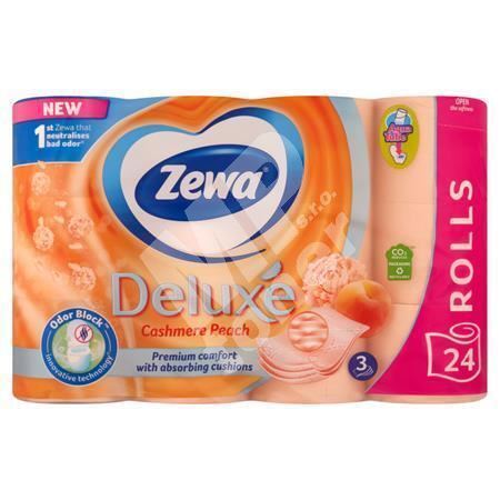 Toaletní papír Zewa Deluxe, broskev, 3vrstvý, 24 rolí 1