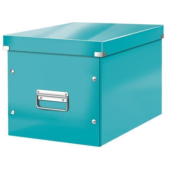 Krabice Leitz Click & Store WOW, zelenomodrá, velká, čtvercová