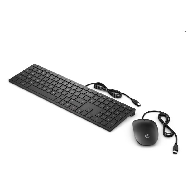 Sada klávesnice s myší HP Pavilion Deskset 400, CZ, drátová (USB), černá