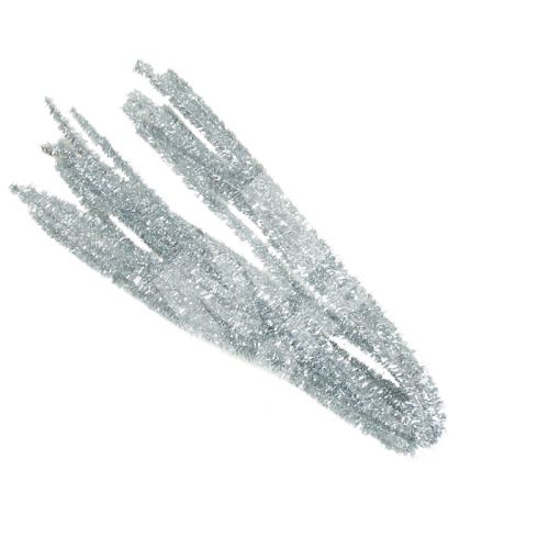 Drátek žinylka Luma 500 x 8mm, stříbrný 10ks 1