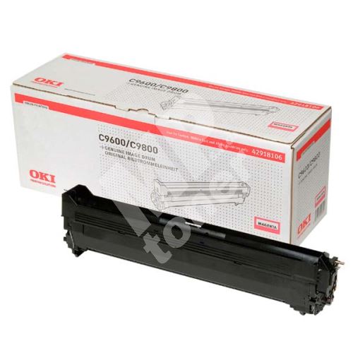 Válec OKI C9600, C9800, MFP, červený, 42918106, originál 1