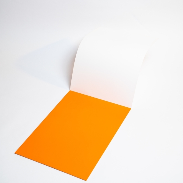 Popisovatelné fólie Symbioflipcharts 500x700 mm, elektrostatické, oranžové