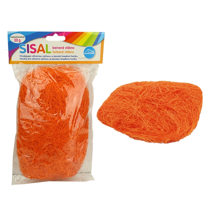 Sisal Luma, oranžový 30g