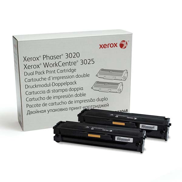 Toner Xerox 106R03048, Phaser 3020, WorkCenter 3025, black, 2-pack, originál