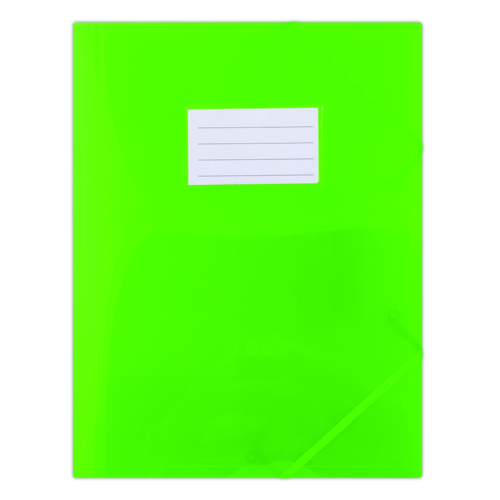 Spisové desky s gumičkou a štítkem Donau, A4, PP, zelené