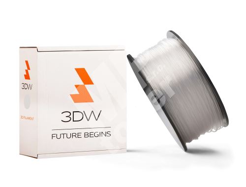 Tisková struna 3DW (filament) PLA, 1,75mm, 1kg, transparent 1