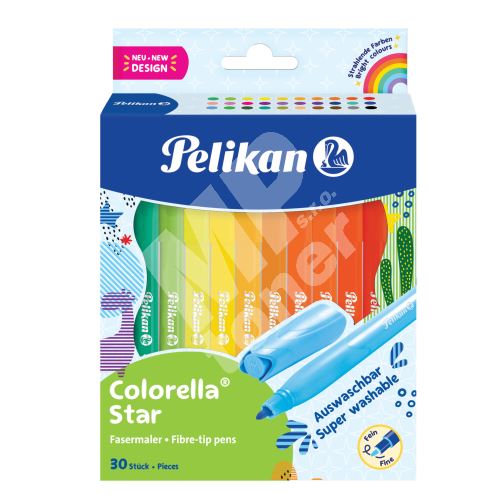 Fixy Pelikan Colorella, super omyvatelné, 30ks 1