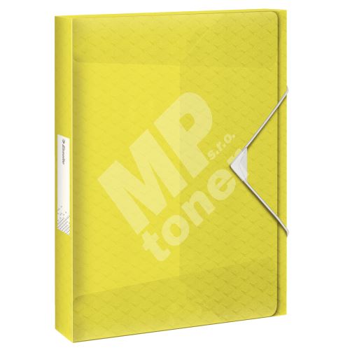Box na spisy s gumičkou Esselte Colour Ice, žlutá, 40 mm, PP, A4 1