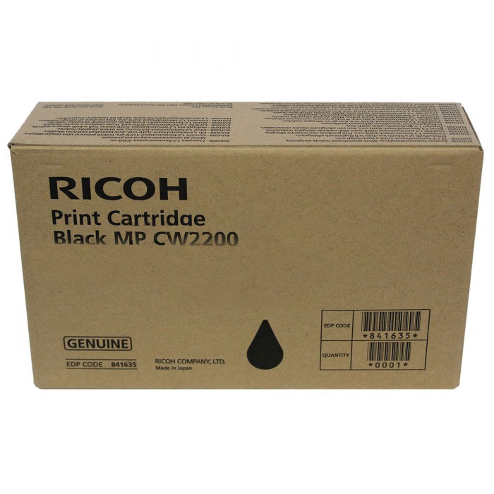 Inkoustová cartridge Ricoh MP CW2200, 841635, black, originál