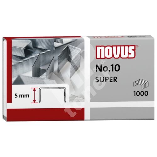 Spojovač Novus Super No.10, drátky do sešívaček, 1000ks 1