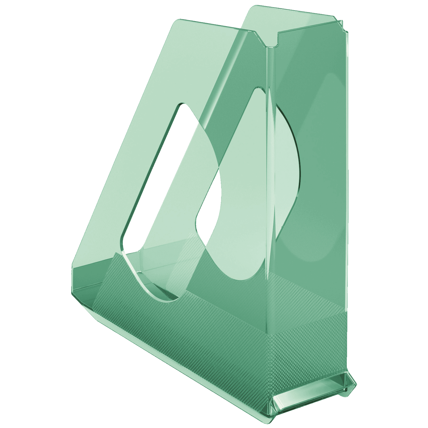 Stojan na časopisy Esselte Colour'Ice, zelená, plastový, 68 mm