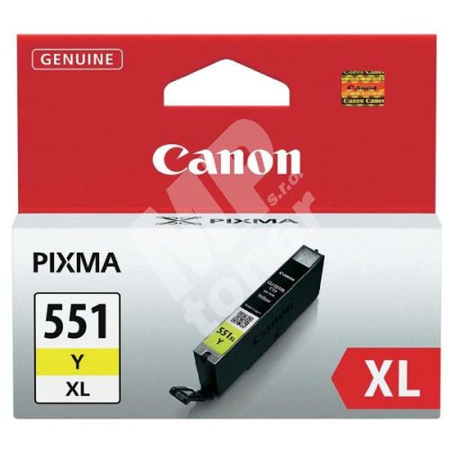 Cartridge Canon CLI-551Y XL, yellow, 6446B001, originál 1