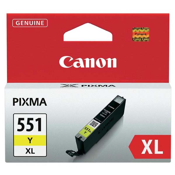 Inkoustová cartridge Canon CLI-551Y XL, iP7250, MG5450, MG6350, yellow, originál