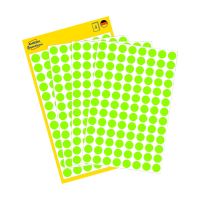 Etikety na ruční popis kolečko průměr 8 mm - světle zelené - 3179 2 (1)