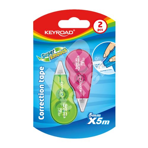 Korekční strojek Keyroad Mini, 5mm x 5m, blistr 2ks 1