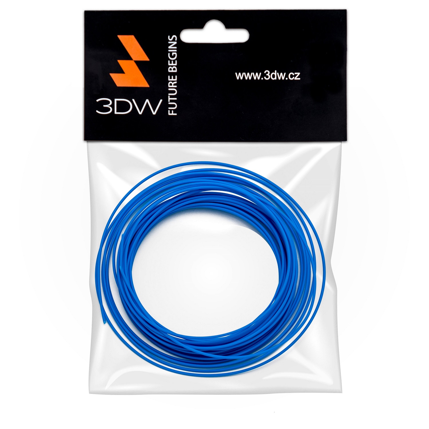 Tisková struna 3DW (filament) PLA, 1,75mm, 10m, modrá, 190-210°C