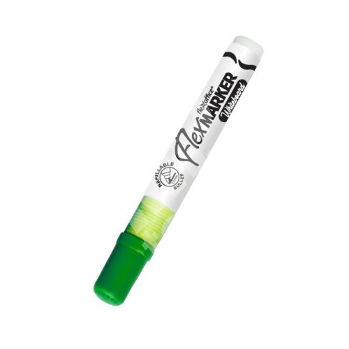 Popisovač na bílou tabuli Flexoffice Flexmarker WB02, 2,5mm, kuželový hrot, zelená 1