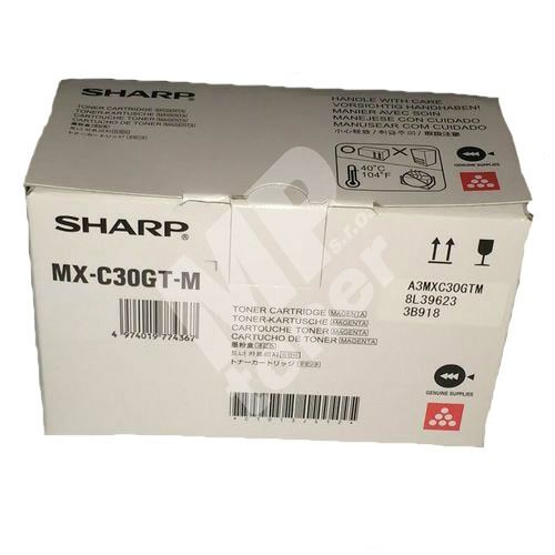 Toner Sharp MX-C30GTM, magenta, originál 1