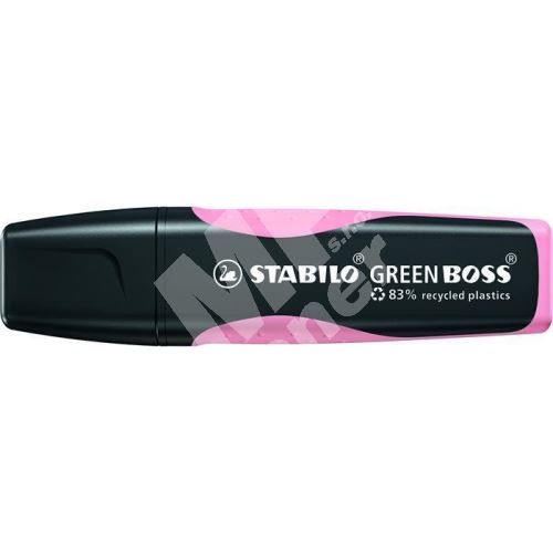 Zvýrazňovač Stabilo Green Boss Pastel, pastelová růžová 1