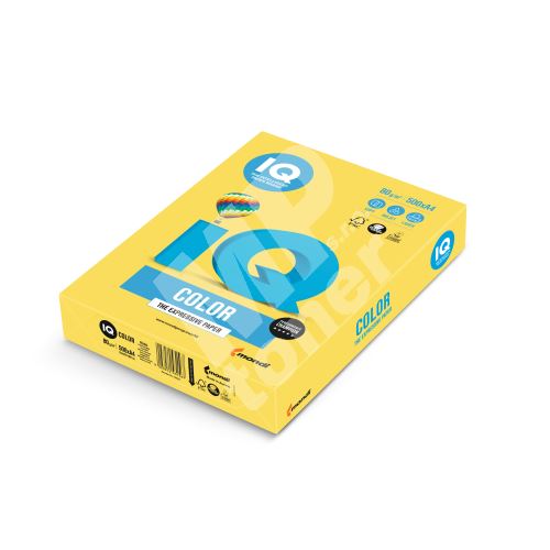 Barevný papír IQ CY 39 A4 160g žlutá 1bal/250ks 1