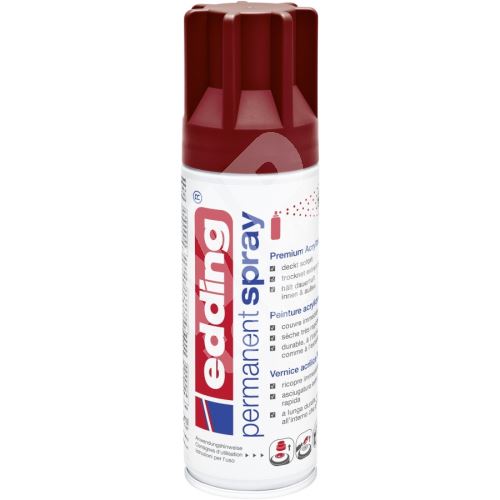 Akrylový sprej Edding 5200, purpurově červená matná, 200 ml 1