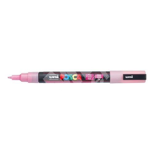 Uni Posca PC-3ML akrylový popisovač, 0,9-1,3 mm, třpytivě růžový 1
