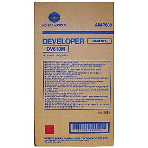 Developer Konica Minolta DV610M, Bizhub C6000, 6500, magenta, A04P800, originál