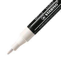 STABILO FREE Acrylic akrylový popisovač T100 Kulatý hrot 1-2 mm - bílý 2 (1)