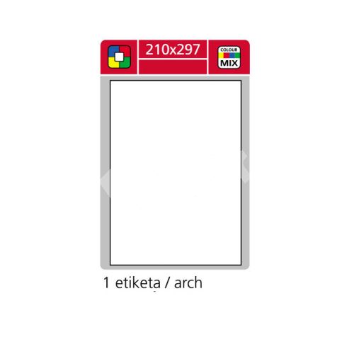 Samolepící etikety SK LABEL 210 x 297 mm, 100 archů, zelené 1
