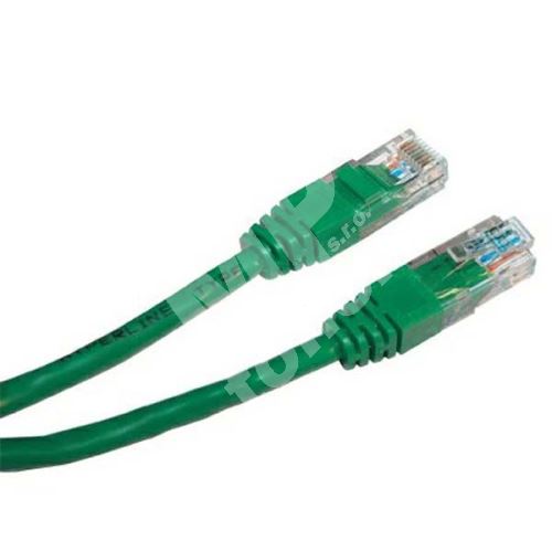 UTP kabel RJ45 M/RJ45 M, 5 m, nestíněný, zelený 1