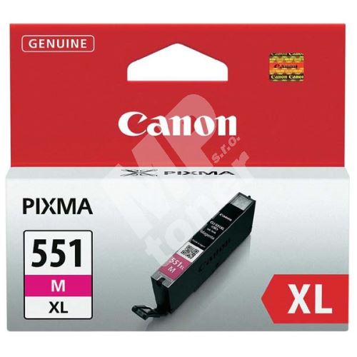 Cartridge Canon CLI-551M XL, magenta, 6445B001, originál 1