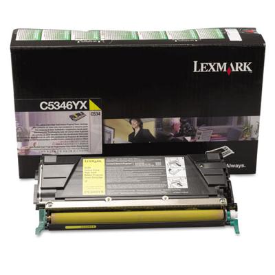 Toner Lexmark C534, yellow, C534RYX, return, originál