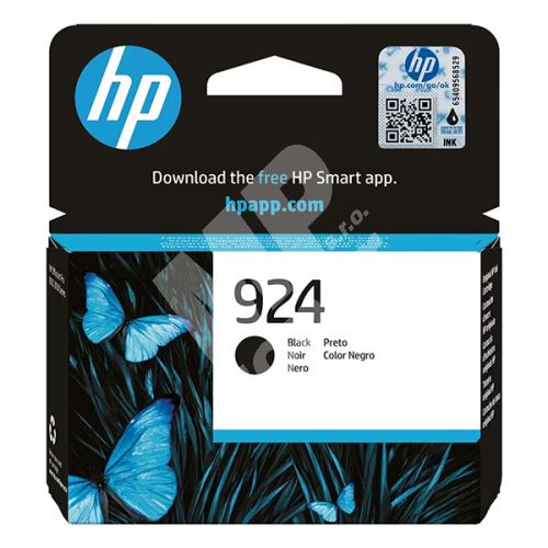 Inkoustová cartridge HP 4K0U6NE#CE1, OfficeJet Pro 8120, black, No.924, originál 1
