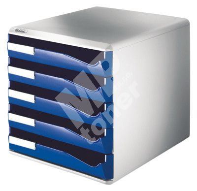Zásuvkový box Leitz 5 zásuvek, modrý 1