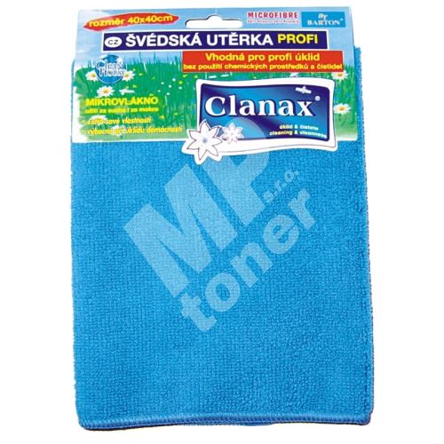 Clanax Profi švédská utěrka z mikrovlákna 40 x 40 cm 1 kus 1