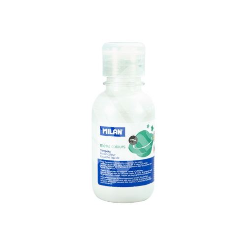 Temperová barva Milan 033410, 125 ml, metalická bílá 1