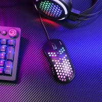 Herní myš Marvo M399, 6400DPI, optická, 6tl., drátová USB, černá, podsvícená 11 (10)