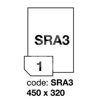 Samolepící etikety Rayfilm Synthetic 320x450 mm 100 archů, stříbrné, R0555.SRA3A 1