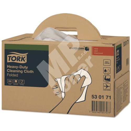 Tork Heavy-Duty čistící utěrka, Handy Box, bílá, W7 1