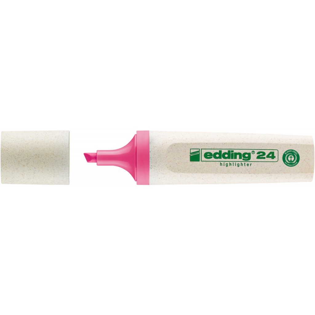 Zvýrazňovač Edding 24 EcoLine, růžová